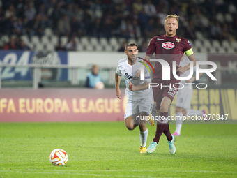 Kamil glik and bashkim Kadril during the europa league match between Torino FC and Copenaghen at Olimpic Stafium  on october02, 2014 in Tori...