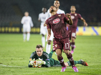 Josef Martinez and Stephan Andersen during the europa league match between Torino FC and Copenaghen at Olimpic Stafium  on october02, 2014 i...