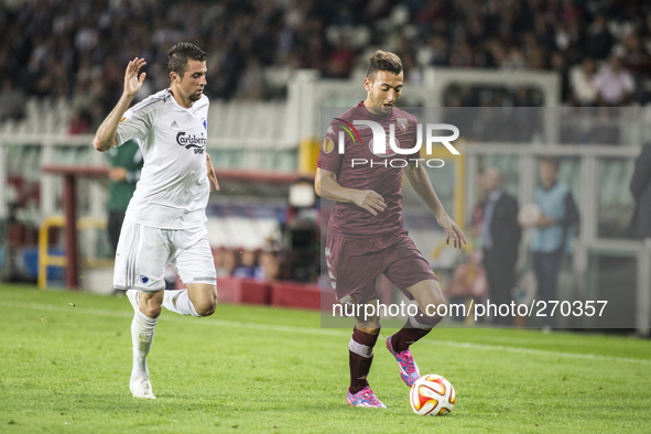 Omar El Kaddouri during the europa league match between Torino FC and Copenaghen at Olimpic Stafium  on october02, 2014 in Torino, Italy.  