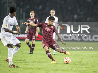 Marco Benassi duing the europa league match between Torino FC and Copenaghen at Olimpic Stafium  on october02, 2014 in Torino, Italy.  (