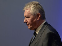 Peter Robinson, the First Minister of Northern Ireland and Leader of the Democratic Unionist Party, at the North South Ministerial Council (...