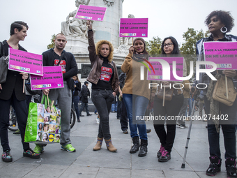 A demonstration against medically assisted procreation techniques for lesbian couples and surrogacy, in Bordeaux on October 5, 2014. Tens of...