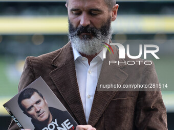 Former Republic of Ireland and Manchester football player, Roy Keane, presents a new publication of his autobiography, The Second Half, at A...