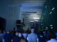 The Catholic holiday of the Assumption of Mary in Shrine of Our Lady of shelter. Tens of thousands pilgrims visited shrine every year.The gr...
