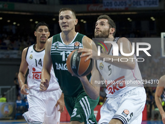 Rudy Fernandez of Real Madrid in action during the 2014-2015 Turkish Airlines Euroleague Basketball Regular Season Date 1 between Real Madri...