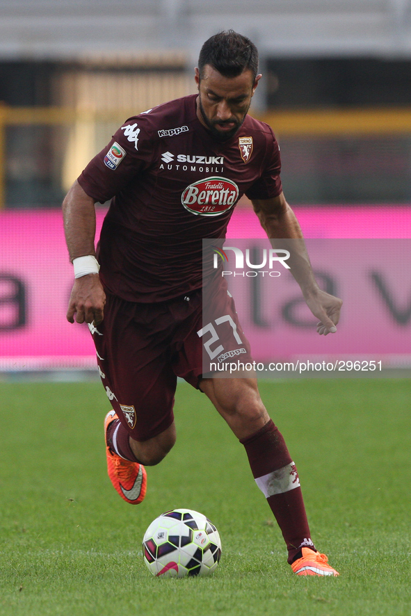 Torino forward Fabio Quagliarella (27) in action during the Serie A football match n.7 TORINO - UDINESE on 19/10/14 at the Stadio Olimpico i...