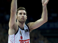 Real Madrid's player  during the ACB basketball league match Real Madrid vs Joventut  played at the Palacio de los Deporters pavilion in Mad...