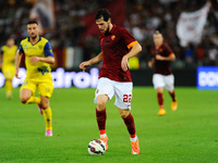 Mattia Destro during the Serie A match between AS Roma and AC Chievo Verona at Olympic Stadium, Italy on October 18, 2014. (