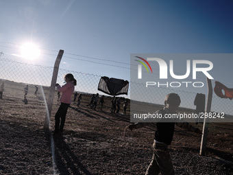 Kurdish refugee camps in the Turkish town of Sruc, on 20th October 0214, nuear the borders of Syria and Turkey  (