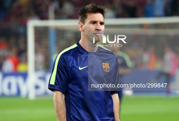 21 October-BARCELONA SPAIN: Leo Messi in the match between FC Barcelona and Ajax, for Week 3 of the Champions League, played at the Camp Nou...