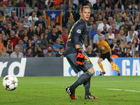 21 October-BARCELONA SPAIN: Marc Andre Ter Stegen in the match between FC Barcelona and Ajax, for Week 3 of the Champions League, played at...