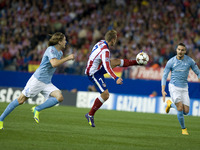 Antoine Griezmann player del Atletico in action,, Atletico Madrid vs Malmoe during their UEFA Champions League Group A match played at Vicen...