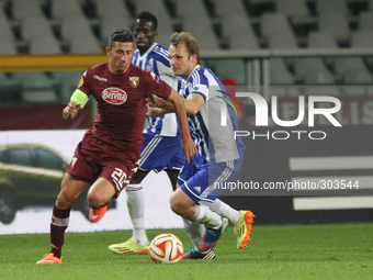 Torino midfielder Giuseppe Vives (20) in action during the Uefa Europa League Group Stage football match n.3 TORINO - HELSINKI on 23/10/14 a...