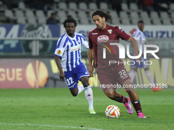 Torino forward Amauri de Oliveira (22) in action during the Uefa Europa League Group Stage football match n.3 TORINO - HELSINKI on 23/10/14...