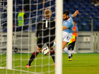 Candreva colpisce il palo during the Serie A match between SS Lazio and Torino at Olympic Stadium, Italy on October 26, 2014. (