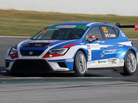 BARCELONA -31 october- SPAIN: Stefano Comini in the Seat Leon Eurocup, celebrated in the Barcelona-Catalunya Circuit, 31 october 2014. Photo...