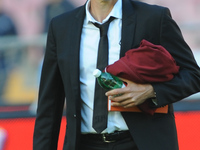 Garcia AS Roma Coach during the italian Serie A football match between SSC Napoli and AS Roma at San Paolo Stadium on August 29, 2013 in Nap...