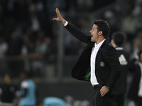 PORTUGAL, Guimarães: Sporting's Portuguese coach Marco Silva during Premier League 2014/15 match between Vitória SC and Sporting CP, at D. A...