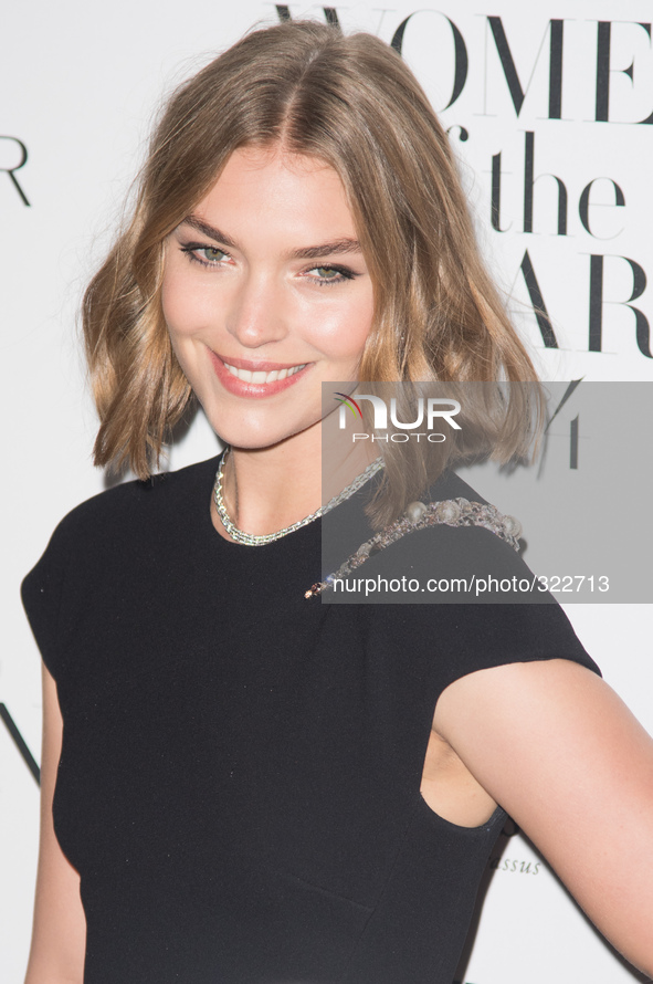 American fashion model Arizona Muse attends the HaITer's Bazaar Woman Of The Year Awards at Claridge's Hotel, London, England, UK on Tuesday...