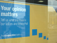 A Co-Operative Bank advert. (