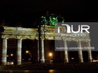 In commemoration of the fall of the Berlin Wall, the Puerta de Alcalá, one of the most famous monuments of Madrid, on 8 November 2140, were...