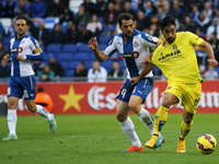 BARCELONA SPAIN -09 November-: Victor Sanchez and J. Costa in the game between RCD Espanyol and Villarreal,  of the week 11 of the spanish L...