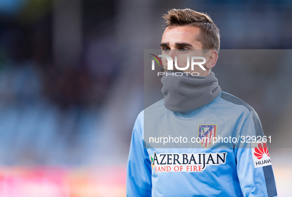 Griezmann in the match between Real Sociedad and Atletico Madrid, for Week 11 of the spanish Liga BBVA played at the Anoeta stadium, Novembe...