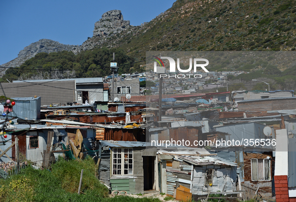 A general view of Imizamo Yethu township. Cape Town, South Africa. 