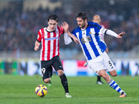 Unai Lopez in the match between Real Sociedad and Athletic de Bilbao, for Week 15 of the spanish Liga BBVA played at the Anoeta, December 14...