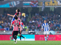 Granero and Iturraspe in the match between Real Sociedad and Athletic de Bilbao, for Week 15 of the spanish Liga BBVA played at the Anoeta,...