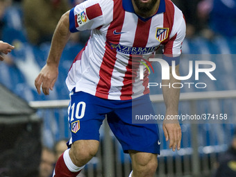 Arda of Atletico de Madrid player during the Spanish League match BBVA2014-15 between Atletico de Madrid vs Villarreal CF 0-1 resulting matc...