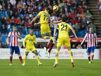 Atletico de Madrid player during the Spanish League match BBVA2014-15 between Atletico de Madrid vs Villarreal CF 0-1 resulting match at the...