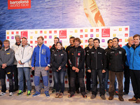 BARCELONA- 16 december- SPAIN: the navigators in the welcome the skippers of the Barcelona World Race 2014/2015, held at the Portal de la Pa...
