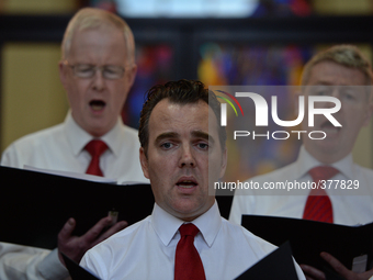 Members of the choir during their performance as Taoiseach Enda Kenny joins the department's staff choir for an annual lunchtime recital of...