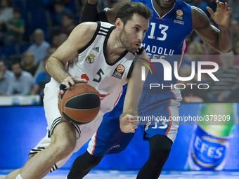 Rudy Fernandez player of Real Madrid's during the Euroleague basketball Group A Real Madrid vs Anadolu Efes Istanbul at the Palacio de Depor...
