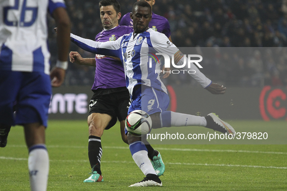 PORTUGAL, Porto: Porto's Colombian forward Jackson Martinez shot for goal during Premier League 2014/15 match between FC Porto and Vitoria F...