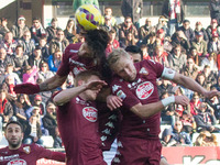 Torino forward Amauri de Oliveira (22) heads the ball during the Serie A football match n.16 TORINO - GENOA on 21/12/14 at the Stadio Olimpi...