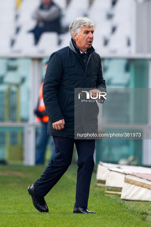 Genoa coach Gian Piero Gasperini during the Serie A football match n.16 TORINO - GENOA on 21/12/14 at the Stadio Olimpico in Turin, Italy.  