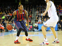BARCELONA -december28- SPAIN : Deshaun Thomas in the match between FC Barcelona and Real Madrid, forthe week 13 of the Endesa League basketb...