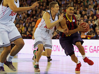 BARCELONA -december28- SPAIN : Edwin Jackson and Jaycee Carroll in the match between FC Barcelona and Real Madrid, forthe week 13 of the End...