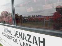 Victim of Plane Air Crash evacuated at Pangkaln Bun Airport-Kalimantan. Jan 3rd 2015 (