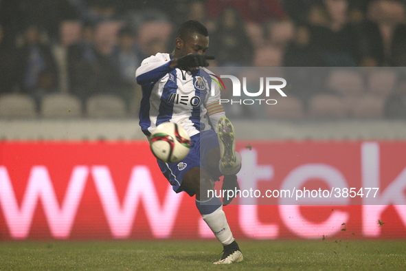 PORTUGAL, Barcelos: Porto's Colombian forward Jackson Martinez scoring a goal during Premier League 2014/15 match between Gil Vicente and  F...