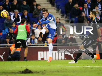 BARCELONA -04 december- SPAIN: Jairo in the match between RCD Espanyol and S.D. Eibar, for Week 17 of the spanish Liga BBVA match, played at...