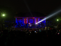 Performers is performing at the Pitha Utshob in Dhaka, Bangladesh, on January 9, 2015. (