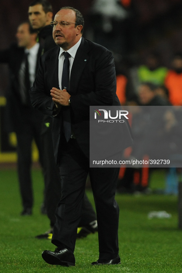Head coach of ssc Napoli Rafael Benitez of SSC Napoli during the italian Serie A football match between SSC Napoli and FC Juventus at San Pa...