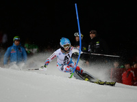 Laurie Mougel from France, during the 6th Ladies' slalom 1st Run, at Audi FIS Ski World Cup 2014/15, in Flachau. 13 January 2014, Picture by...