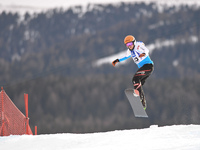 Jussi Taka from FInland, during a Men's Snowboardcross Qualification round, at FIS Snowboard World Championship 2015, in Kreischberg. Kreisc...