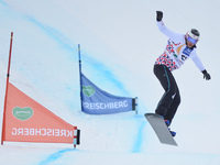 David Bakes from Czech Republic, during a Men's Snowboardcross Qualification round, at FIS Snowboard World Championship 2015, in Kreischberg...