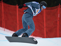 Aleksandr Guzachev from Russia, during a Men's Snowboardcross Qualification round, at FIS Snowboard World Championship 2015, in Kreischberg....