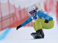 Zoe Gillings-Brier from United Kingdom, during a Ladies' Snowboardcross Qualification round, at FIS Snowboard World Championship 2015, in Kr...